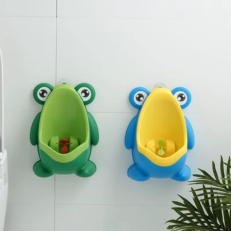 Cartoon Baby Toilet Urinal Boy Wall-Mounted Urinal Frog Shape Boy Standing Urinal Toilet Training Urinal Pot Bébé Toilette