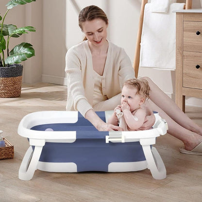 Folding Baby Bathtub with Thermometer – Safety and Comfort Every Day
