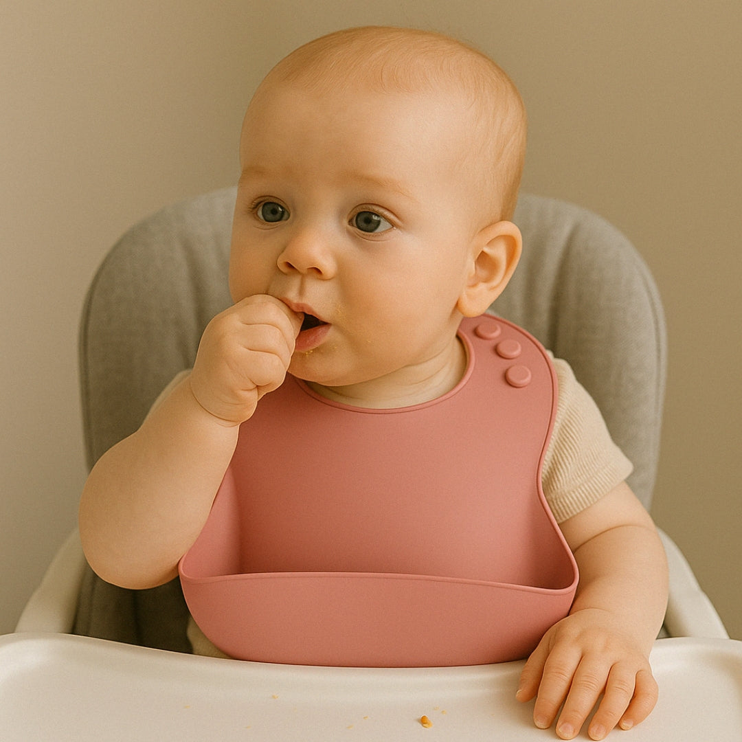 Soft Bib with Pocket – No-Spill Meals