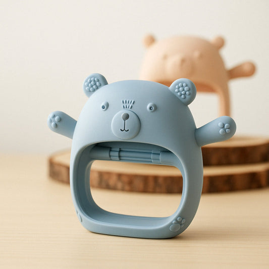 Anneau de Dentition Bébé en Silicone – Apaisant & Mignon