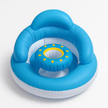Inflatable Baby Chair with Bottle Holder – For Learning to Sit Up While Having Fun