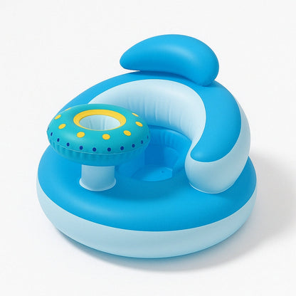Inflatable Baby Chair with Bottle Holder – For Learning to Sit Up While Having Fun