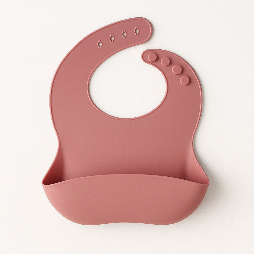 Soft Bib with Pocket – No-Spill Meals