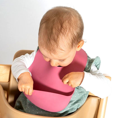 Soft Bib with Pocket – No-Spill Meals